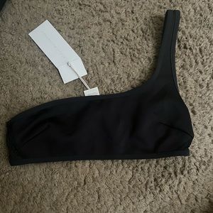 Stella McCartney black swimwear top,SIZE: S